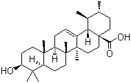 Ursolic acid, 3beta-Hydroxyurs-12-en-28-oic acid, CAS #: 77-52-1